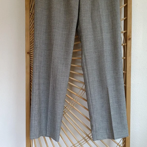 Pendleton Houndstooth Plaid Wool Trousers / Size 14 - Picture 5 of 8